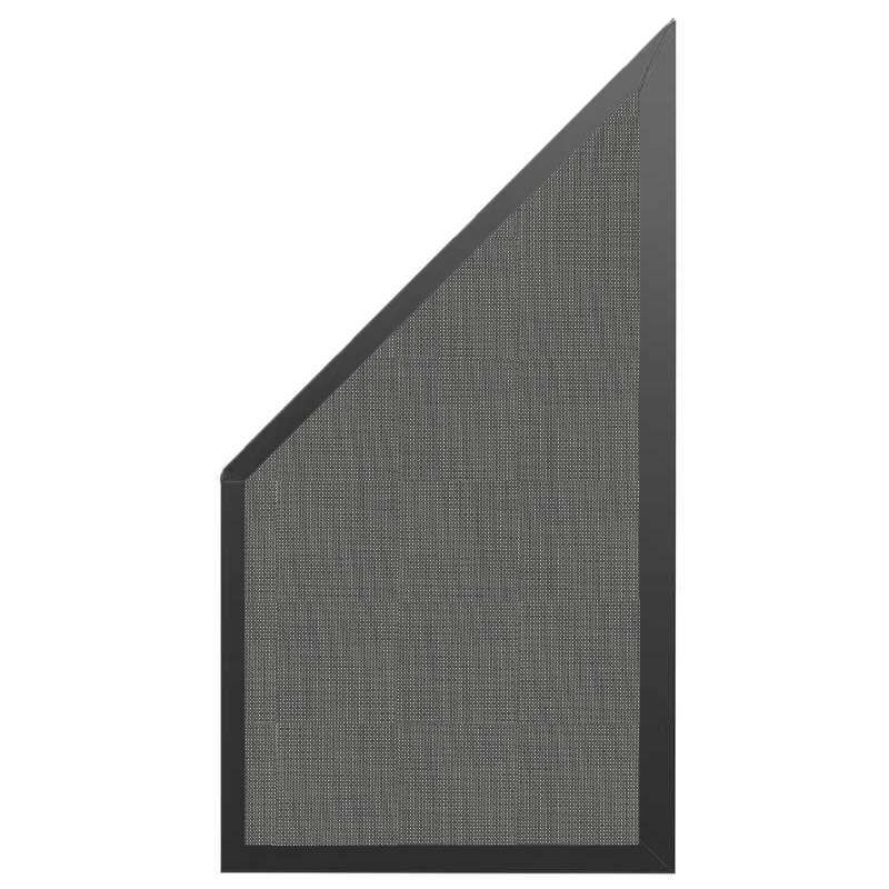Schutting Sereno Textileen Granite Weave - Antraciet aluminium kader (90 x 180/93 cm)