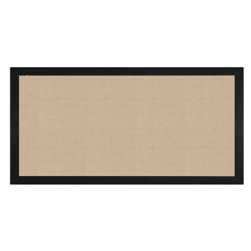 Schutting Sereno Textileen Sahara Weave - Zwart aluminium kader (180 x 90 cm)