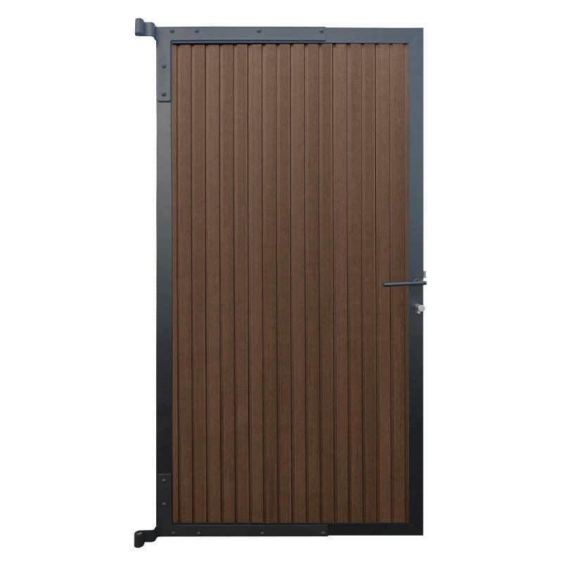Tuindeur composiet co-ex Dark line - Natural dark brown (90 x 180 cm)
