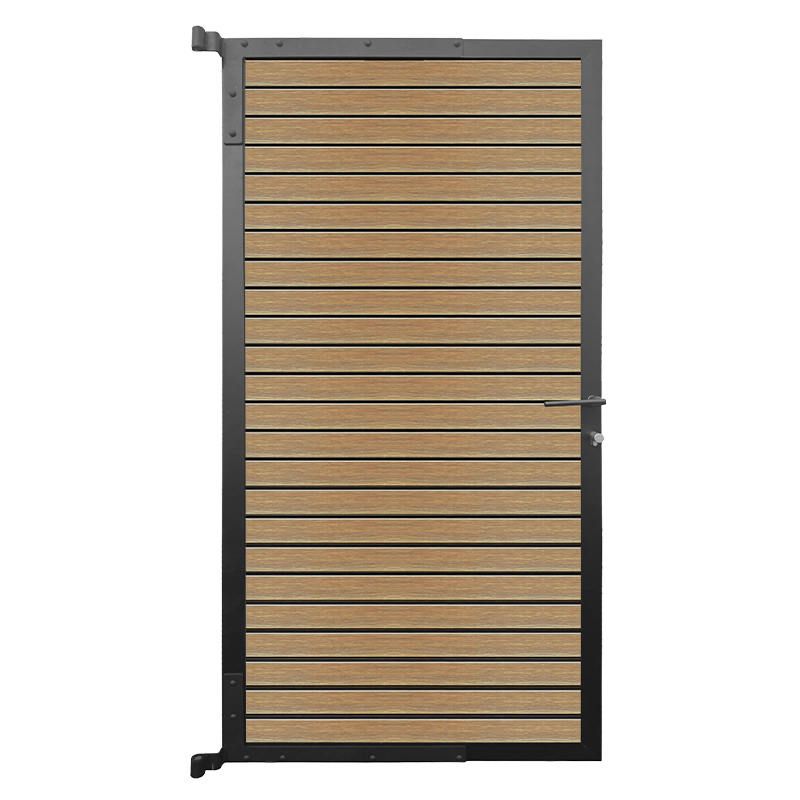 Tuindeur aluminium Dark Line Rhombus - Eiken antraciet frame (90 x 180 cm)