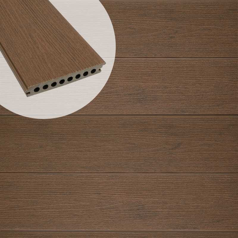 Vlonderplank composiet semi massief co-extrusie naadloos 2,1 x 14 cm Midnight Oak
