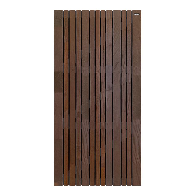 Tuindeur hardhout mix Stripes Black gevingerlast bruin-zwart (100 x 180 cm) dikte 4,5 cm