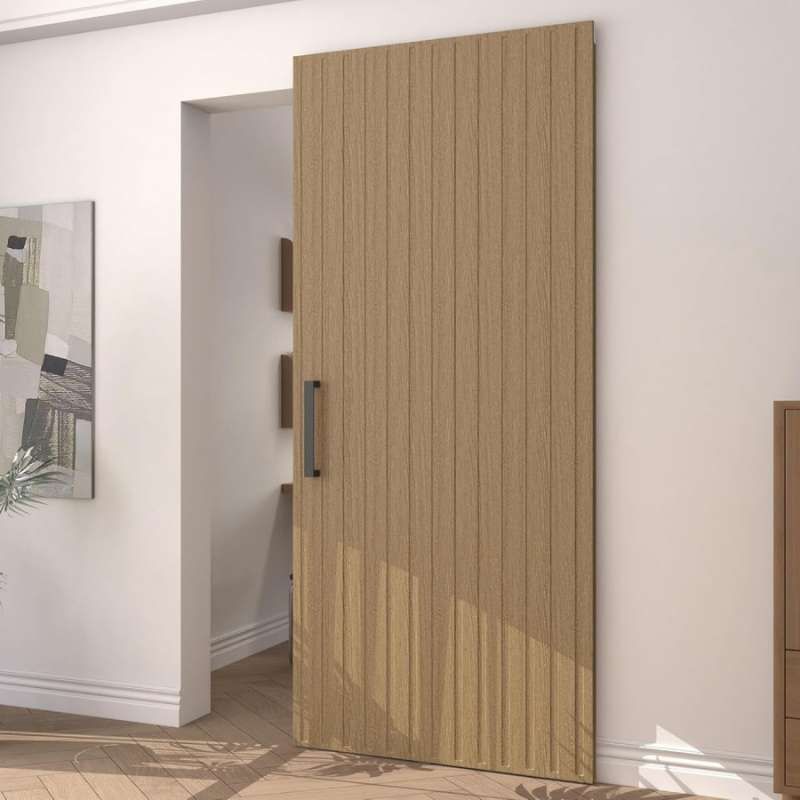 Schuifdeur onzichtbaar - Loft bruin - 100 x 215 cm - compleet systeem