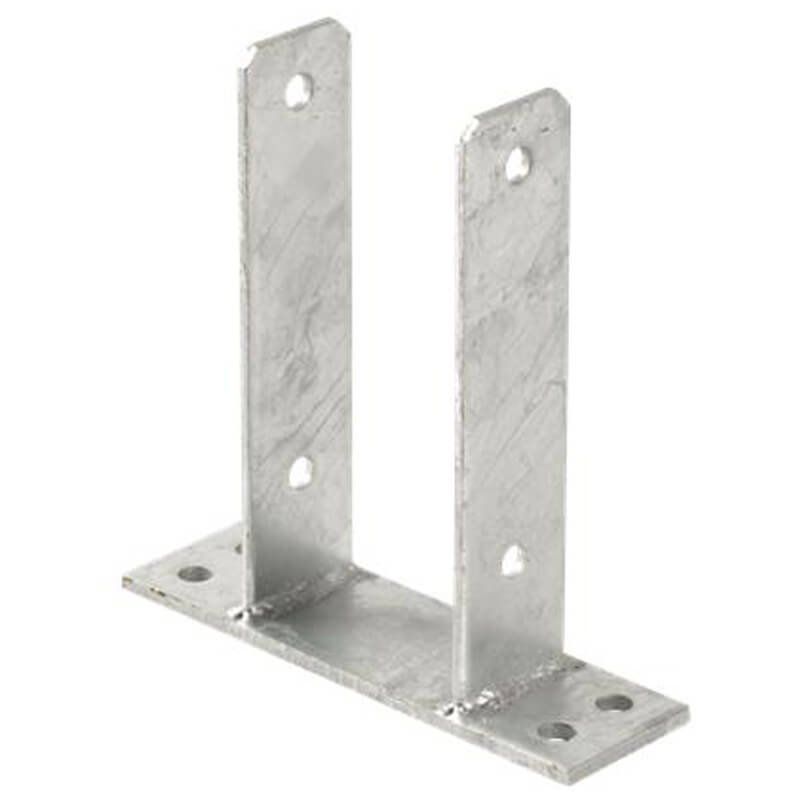 Paalhouder met voet smal tbv tuinpaal Port van 9 x 9 cm