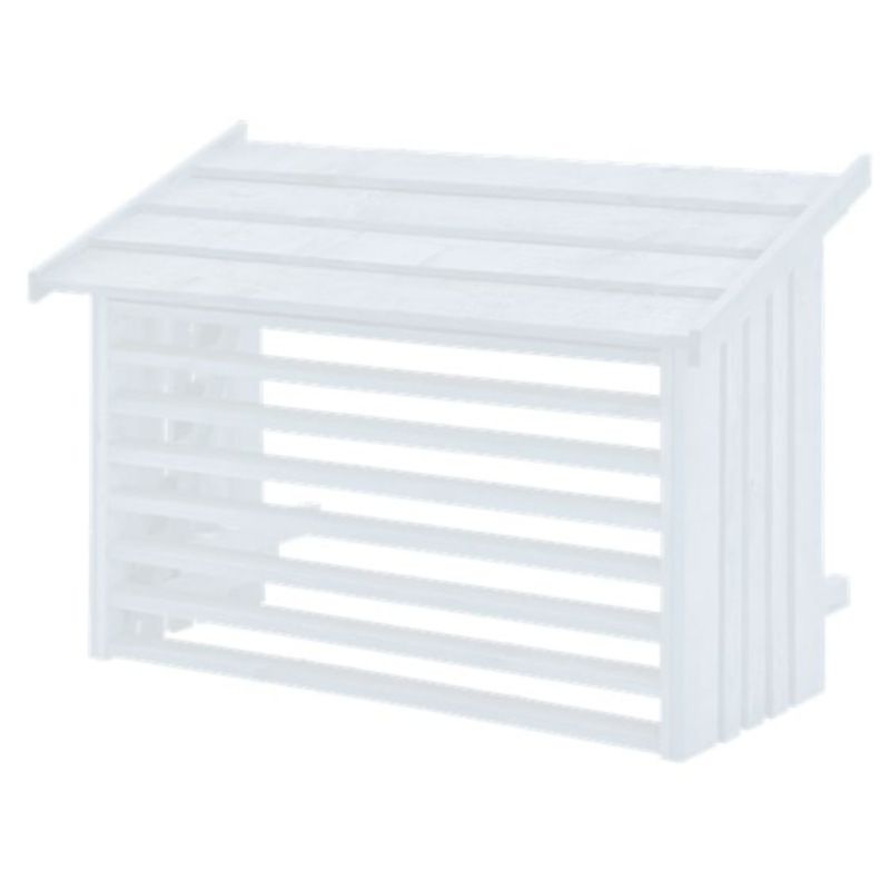 Airco ombouw hout - wit - 116 x 56 x 78 cm (BxDxH)
