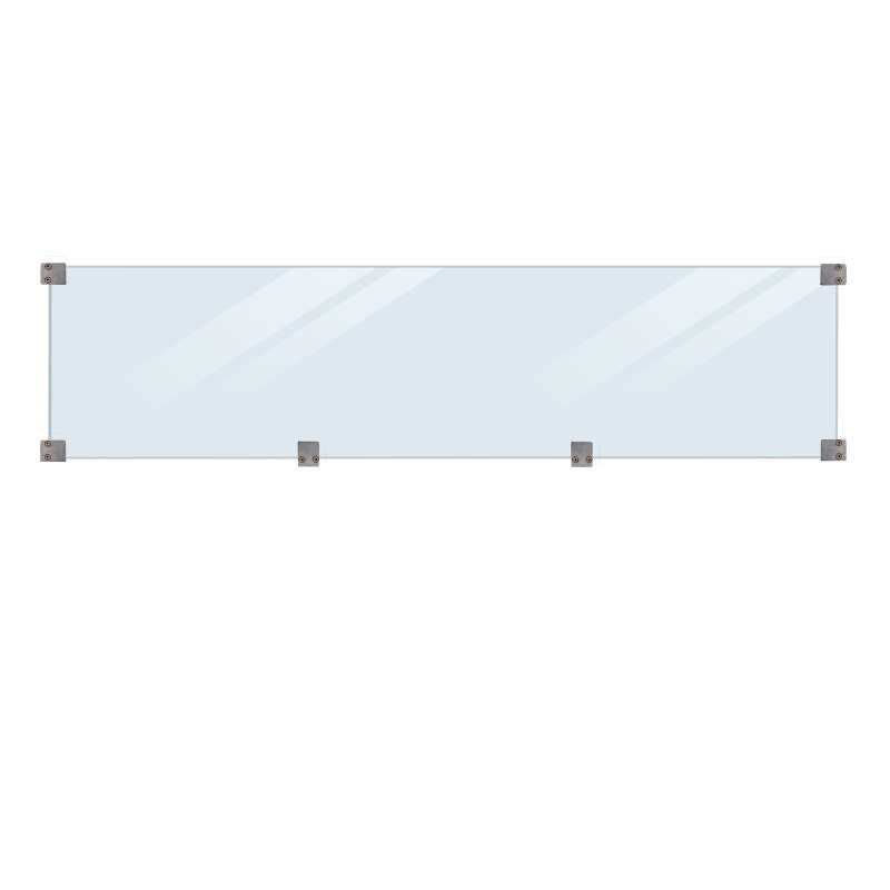 Glasplaat - Gehard glas 6 mm helder glas (174 x 44,6 cm)