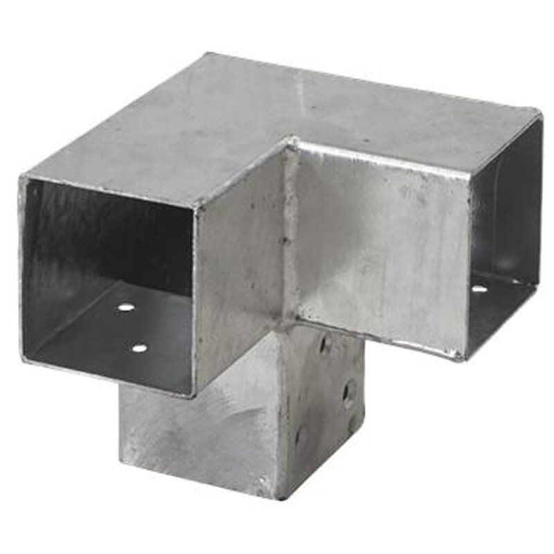 Cubic hoekstuk dubbel tbv paal 7 x 7 cm