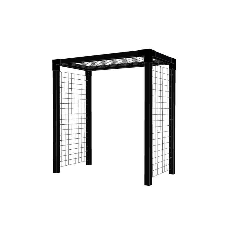 Pergola hout met gaaspanelen - 198 x 108 x 208 cm