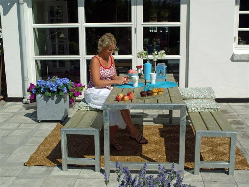 Picknicktafel vuren geimpregneerd - Plankesaet
