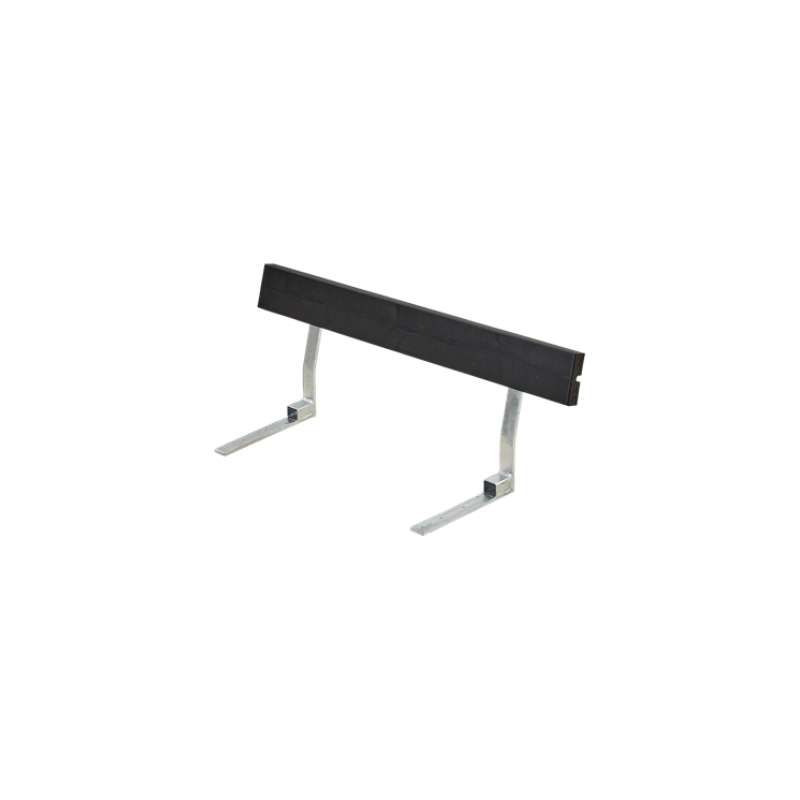 Rugleuning vuren gegrond zwart - 118 cm