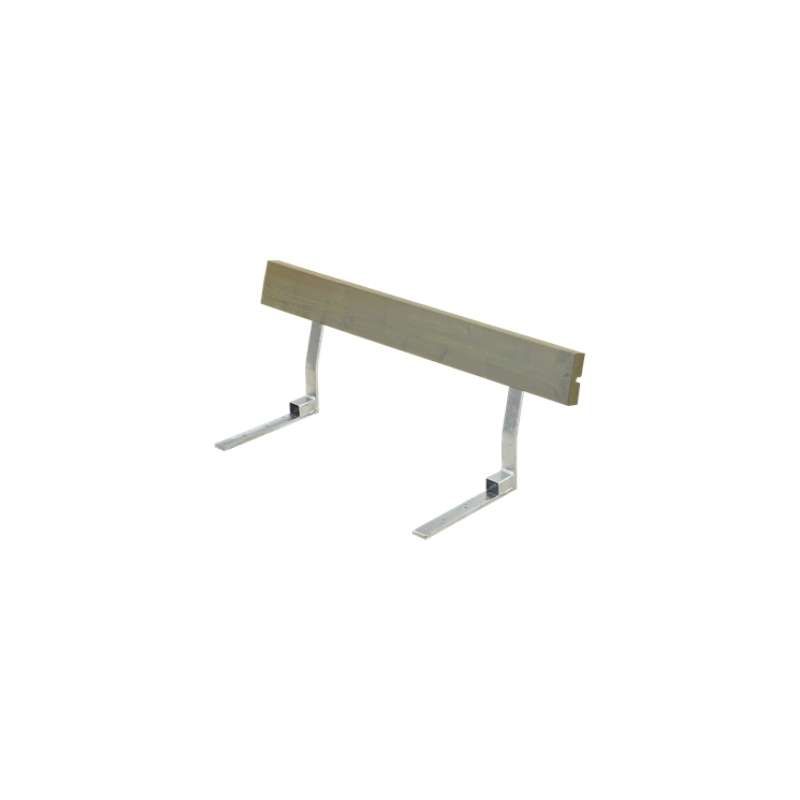 Rugleuning vuren gegrond grijsbruin - 118 cm