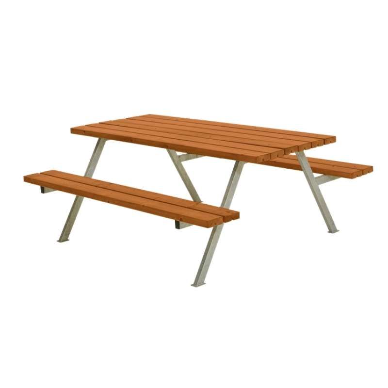 Picknicktafel vuren gegrond teak - Alpha - 177 cm