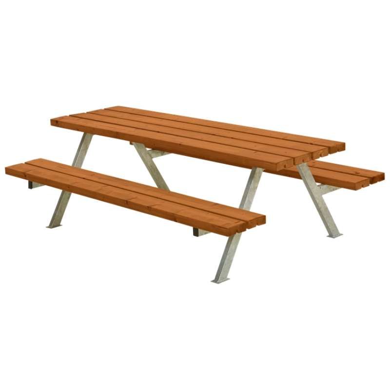 Kinderpicknicktafel vuren gegrond teak - Alpha 118 x 177 x 57 cm