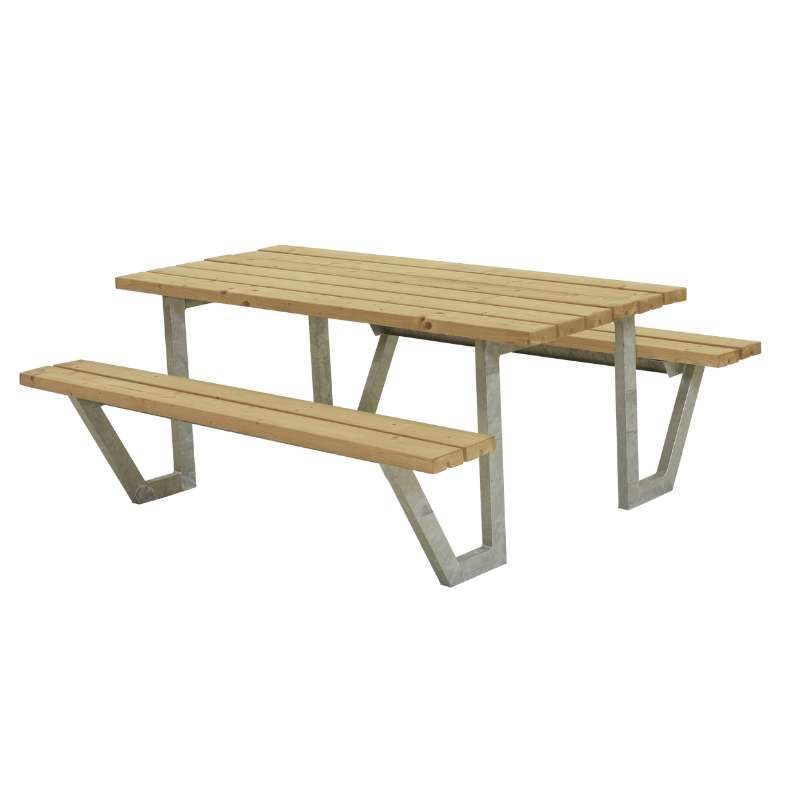 Picknicktafel thermowood - Wega - 161 x 177 x 73 cm