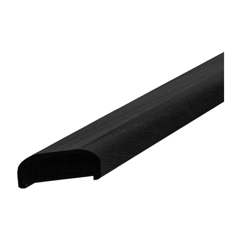 Leuning links tbv tuinhek mahonie zwart (197 cm)
