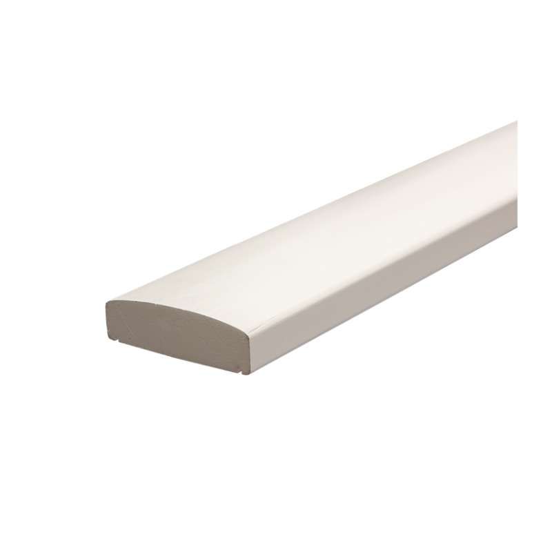 Leuning grenen tbv tuinhek - wit (209 cm)