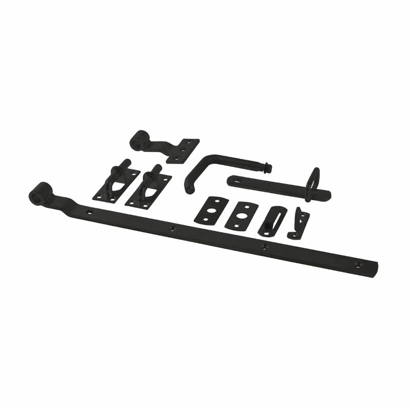 Beslagset zwart - Tuindeur