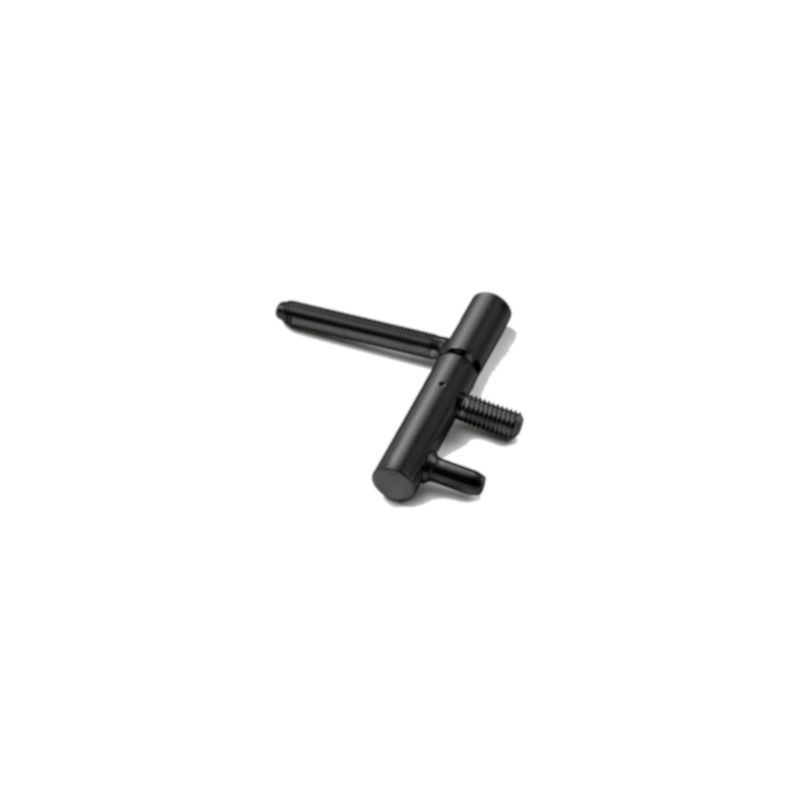 Paumelle voor stalen kozijn 71 x 12 mm voor opdekdeuren - zwart