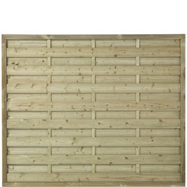 Schutting vuren - Bergen recht groen geimpregneerd (180 x 150 cm)