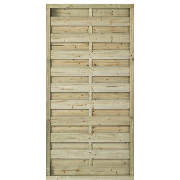 Schutting vuren - Bergen recht groen geimpregneerd (90 x 180 cm)
