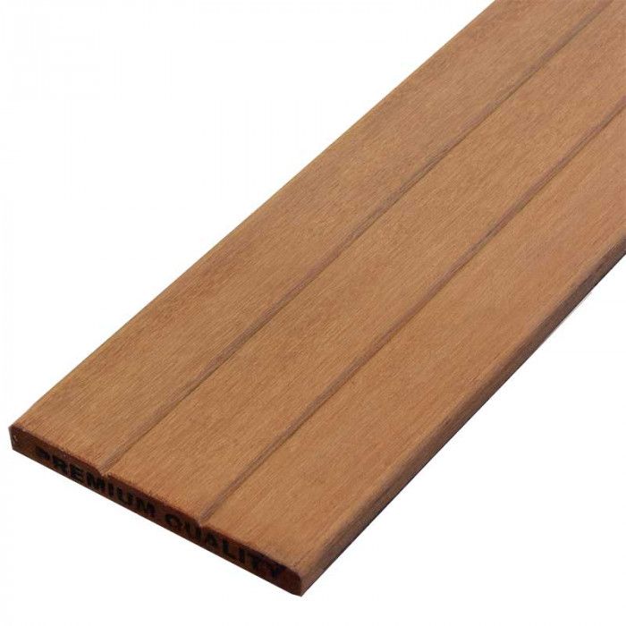 Schuttingplank hardhout Bankirai 1,6 x 14,5 cm geschaafd