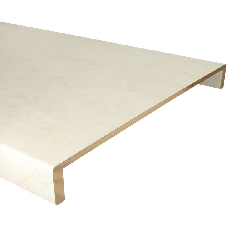 Overzettreden met neus (2 stuks) - Laminaat - Lulea Grijs Marmer - 121 x 61 cm