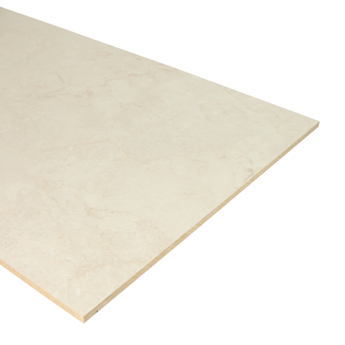 Stootbord dubbel - Laminaat - Lulea Grijs Marmer - 136 x 40 cm