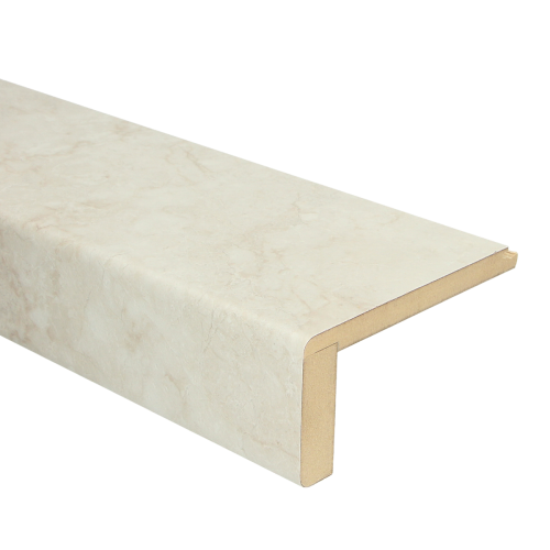 Uitloopprofiel doorlopend - Lulea Grijs Marmer - 136 x 6,3 cm
