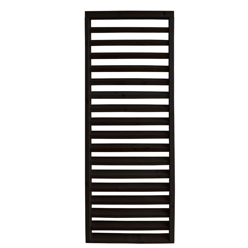 Schutting Douglas - Louvre horizontaal zwart (84,4 x 220 cm) module A