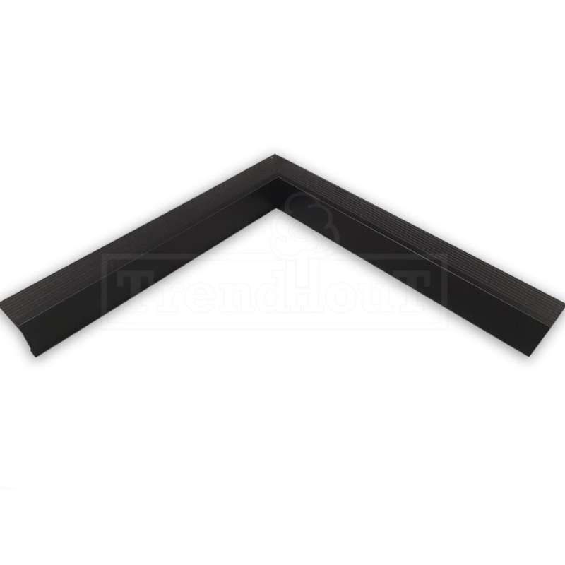 Daktrim aluminium recht binnenhoek 50 x 50 cm (60 mm)