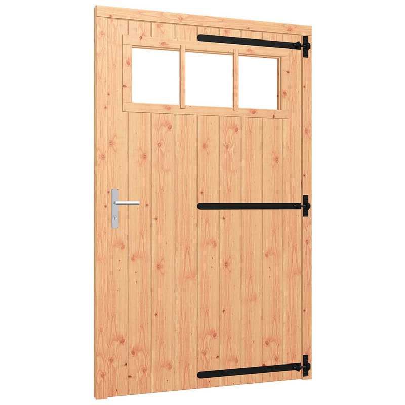 Enkele deur met kozijn - rechtsdraaiend - 1200 x 2100 mm