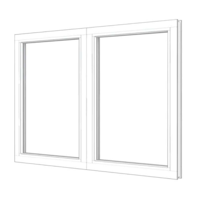 RKC Meranti wit - 2x vast - 154,8 x 107,4 cm