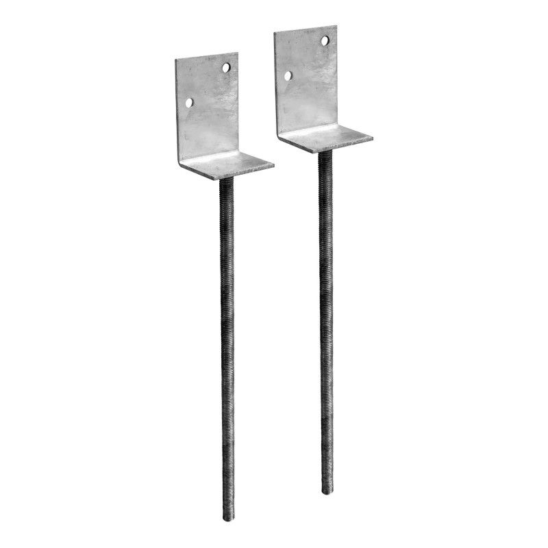 Grondanker voor houten trapbalk - 2 stuks