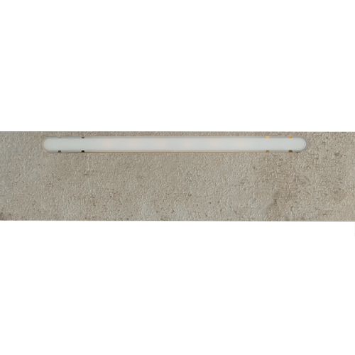 Afwerklijst onderkant - Ledstrip warm wit - Falkenberg Kalksteen - 140 x 5,5 cm