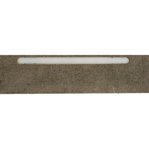 Afwerklijst onderkant - Ledstrip warm wit - Trelleborg Kalksteen - 140 x 5,5 cm