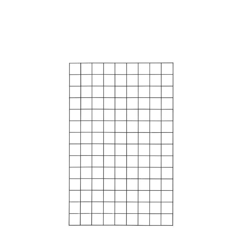 Draadmat staal - Cubic recht zwart (90 x 140 cm)