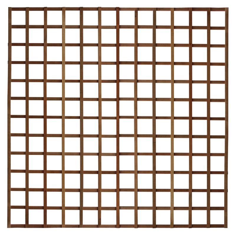 Trellis scherm hardhout keruing recht (180 x 180 cm)