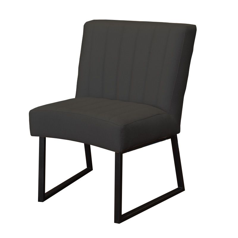 Eetkamerstoel - Hengelo - geschikt voor ronde tafel - stof Element antraciet 01