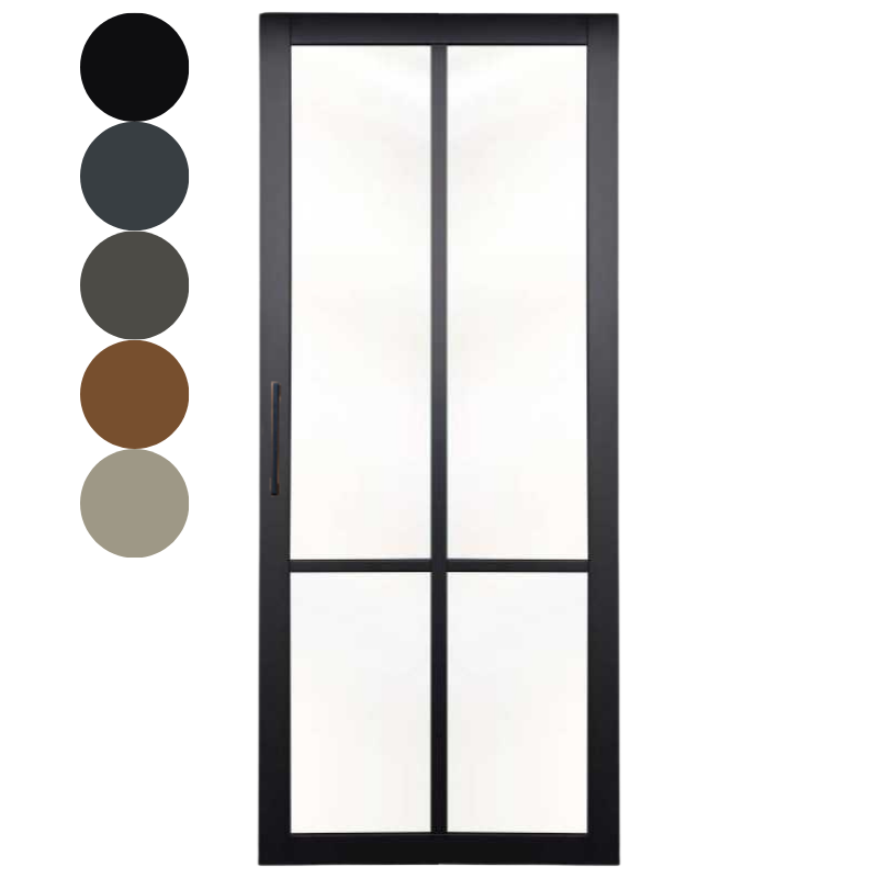 Taatsdeur - Nero Legno - Brescia - Hoogwaardig voorgelakt zwart