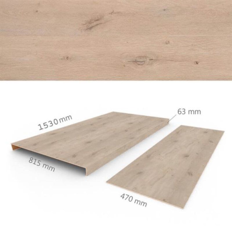 Overzettreden met neus (2 stuks) - PVC WPC - Forest - Box B 153 x 81,5 cm