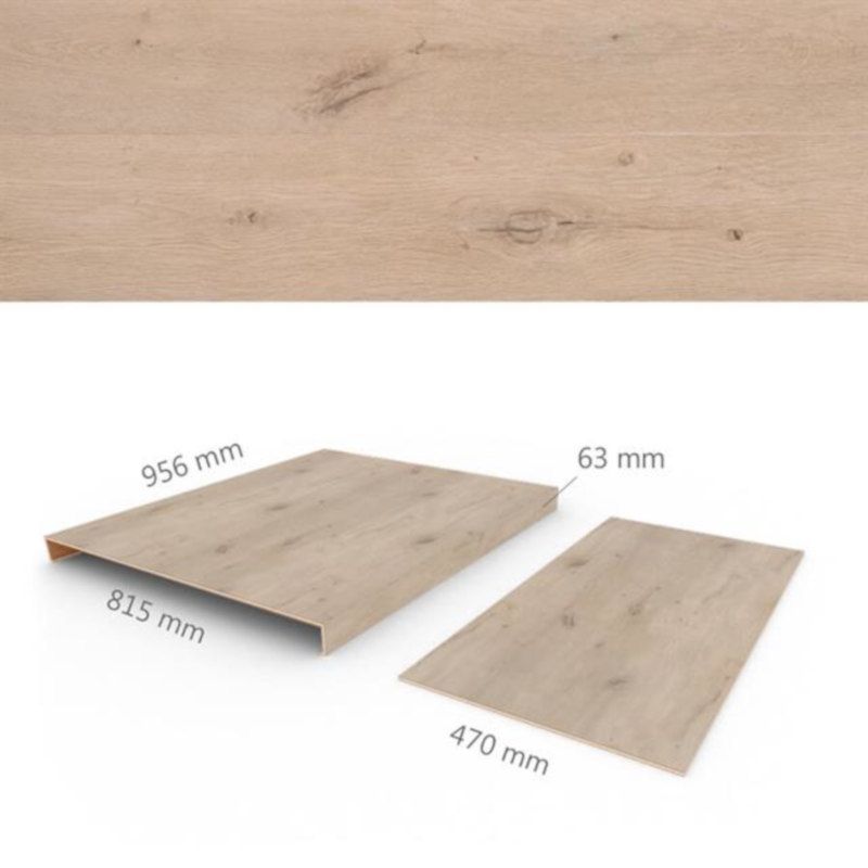 Overzettreden met neus (2 stuks) - PVC WPC - Forest