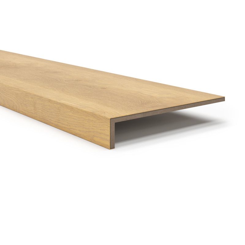 Overzettreden met neus (2 stuks) - PVC toplaag - Cashew oak - 100 x 30 cm