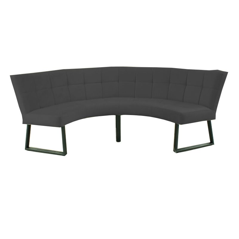 Eetkamerbank - Amsterdam - stof Element donkergrijs 22 - geschikt voor tafel 130 cm