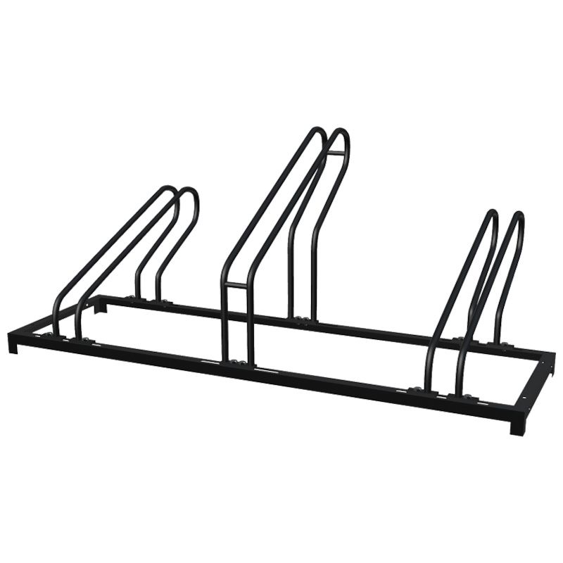 Fietsenrek - Zwart vuurverzinkt - 118 x 37 x 35 cm
