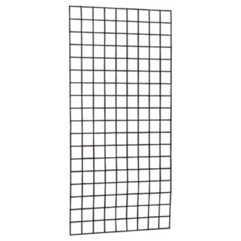 Draadmat verzinkt zonder kader (90 x 180 cm) - Zwart geplastificeerd