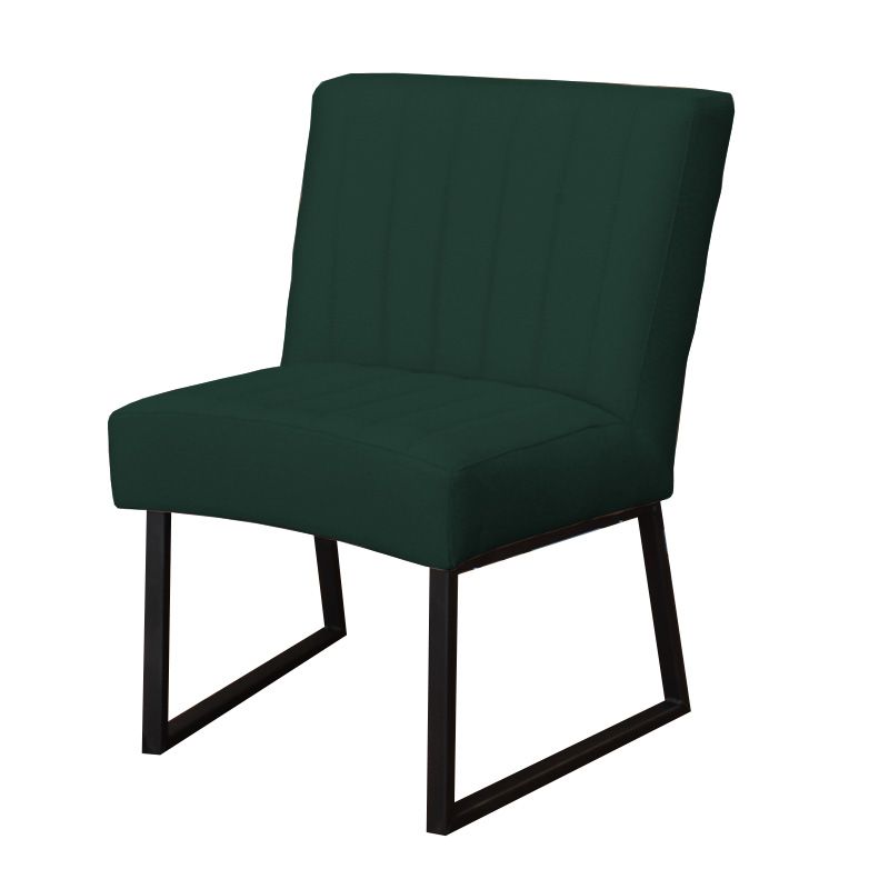 Eetkamerstoel - Hengelo - geschikt voor ronde tafel - stof Element groen 12