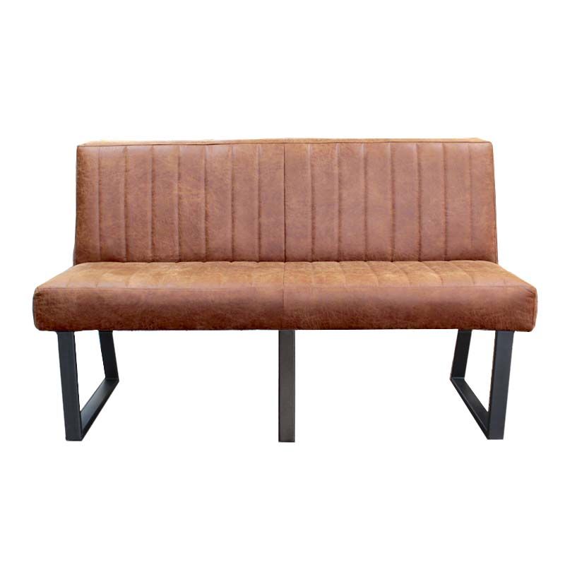 Eetkamerbank - Hengelo - leer Missouri cognac 03 - 180 cm