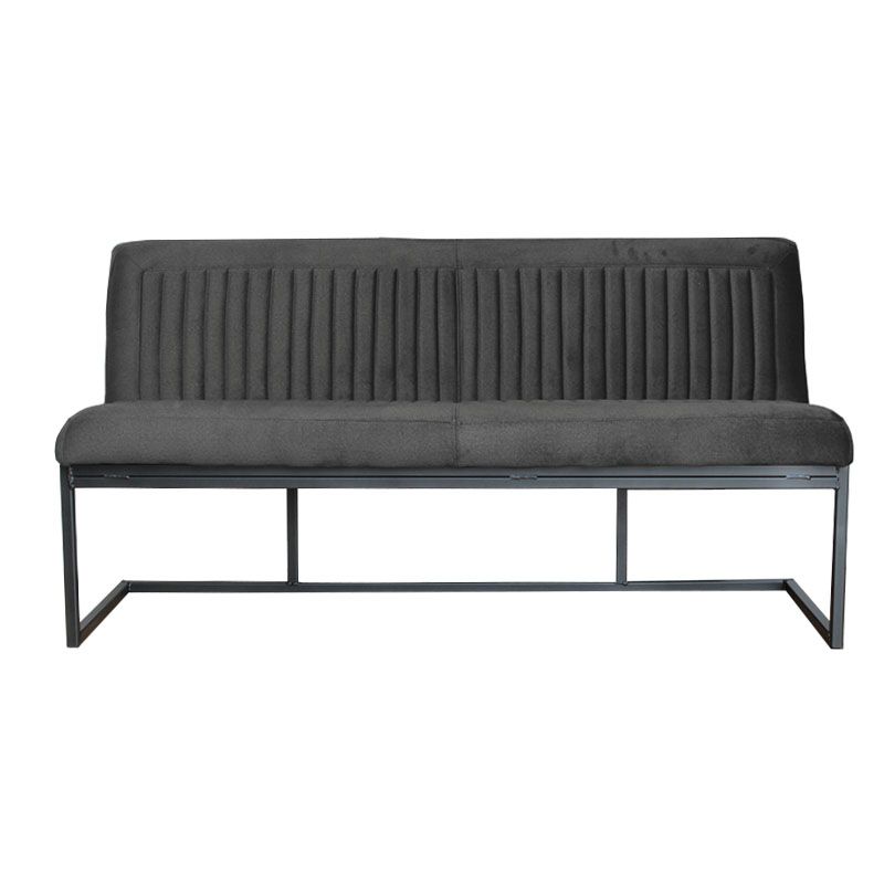 Eetkamerbank - Lara - stof Element donkergrijs 22 - 140 cm