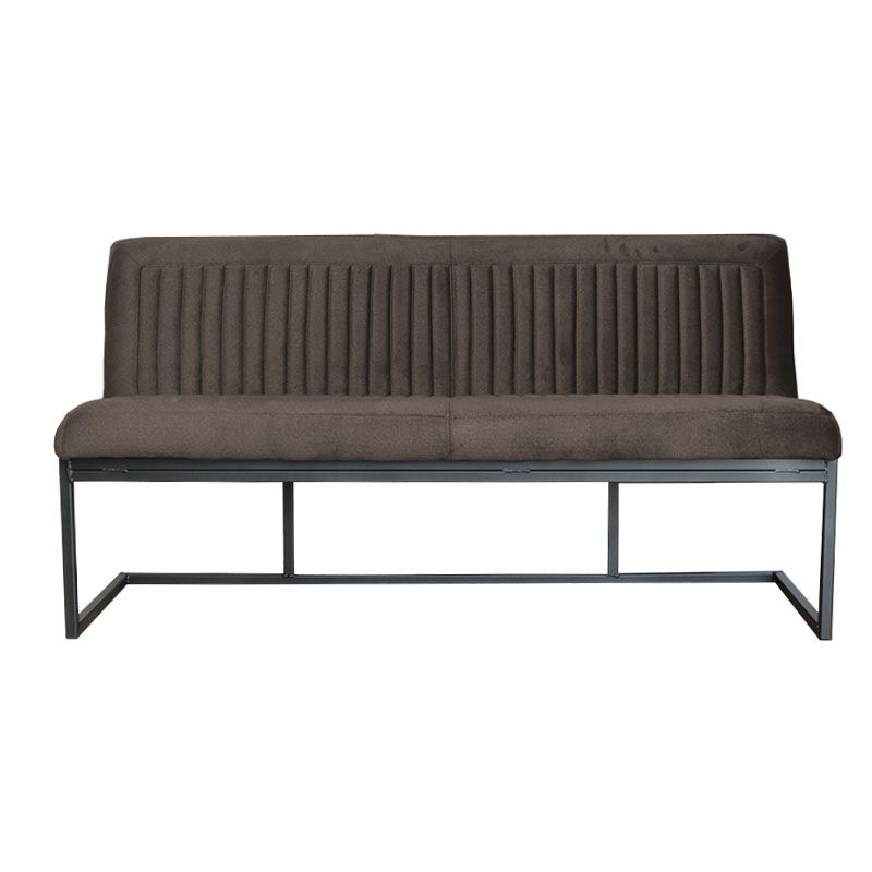 Eetkamerbank - Lara - stof Element donkerbruin 25 - 140 cm