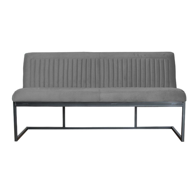 Eetkamerbank - Lara - stof Element cementgrijs 23 - 160 cm